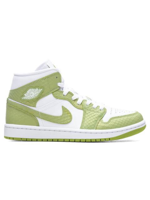 Jordan AIR JORDAN 1 MID SE WOMEN'S - WHITE/VIVID GREEN/WHITE