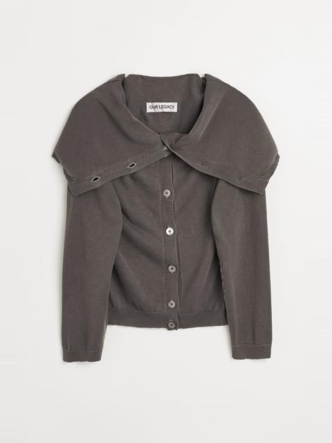 Our Legacy Open Cardigan Fog Clean Cotton