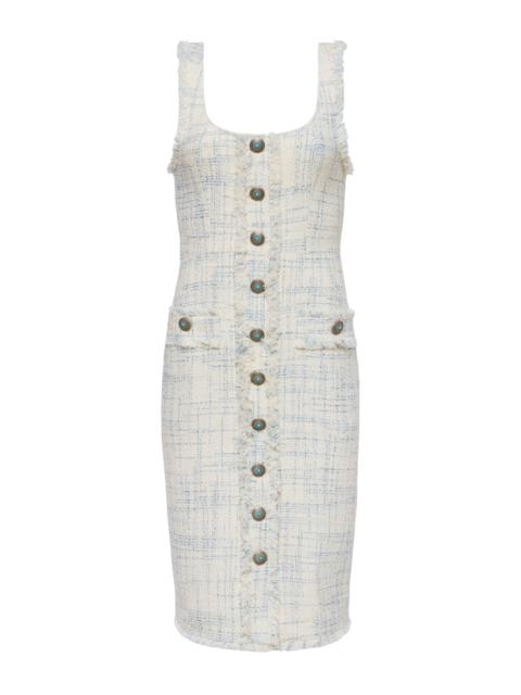 L'AGENCE Aya Tweed Midi Dress