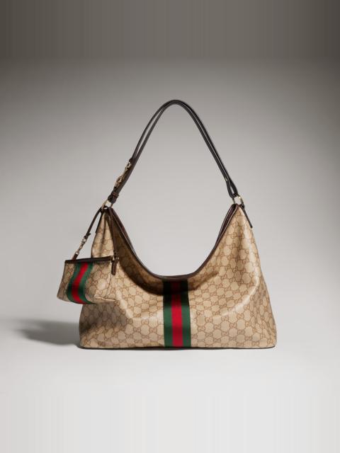 GUCCI Large shoulder bag with Web