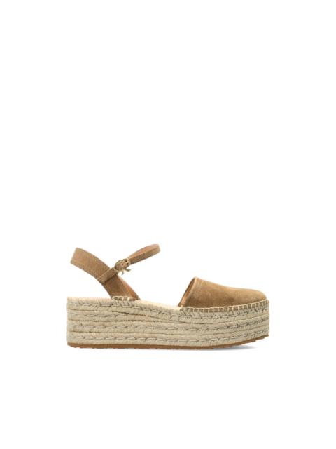 Gianvito Rossi round-toe platform espadrille