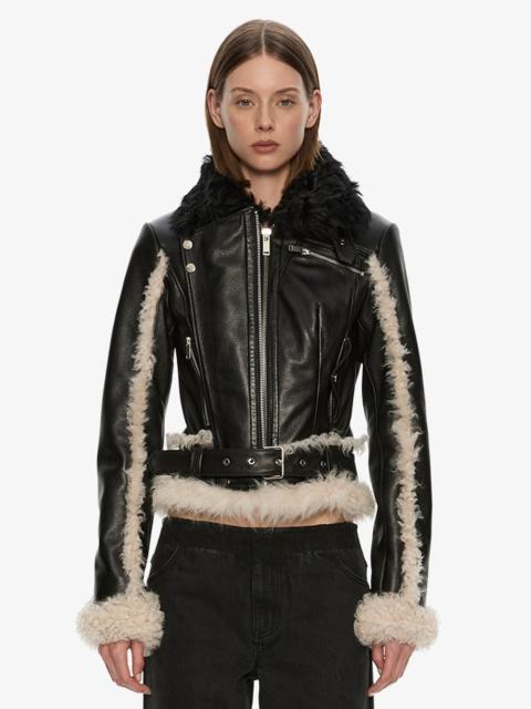 CHRISTOPHER ESBER Tyler Shearling Biker Jacket