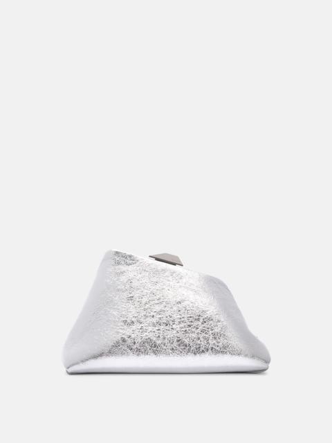 THE ATTICO ''DAY OFF'' SILVER SHOULDER BAG | REVERSIBLE