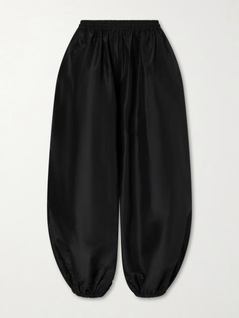 SUZIE KONDI Sofia Silk-taffeta Wide-leg Pants
