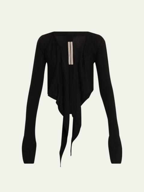 Rick Owens Crop Wrap Cardigan