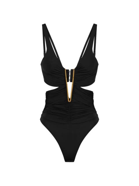 ELISABETTA FRANCHI Elisabetta Franchi Draped Cut-out Bodysuit