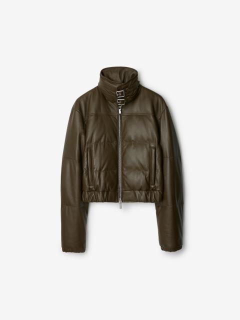 Burberry Leather Puffer Jacket