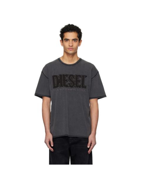 Diesel Gray T-Rawboxt T-shirt