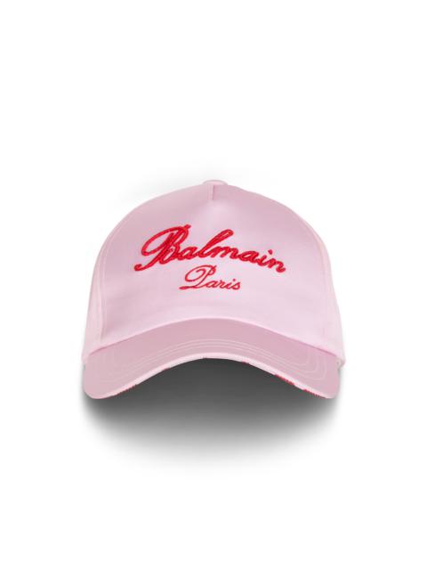 Balmain Signature embroidered cap