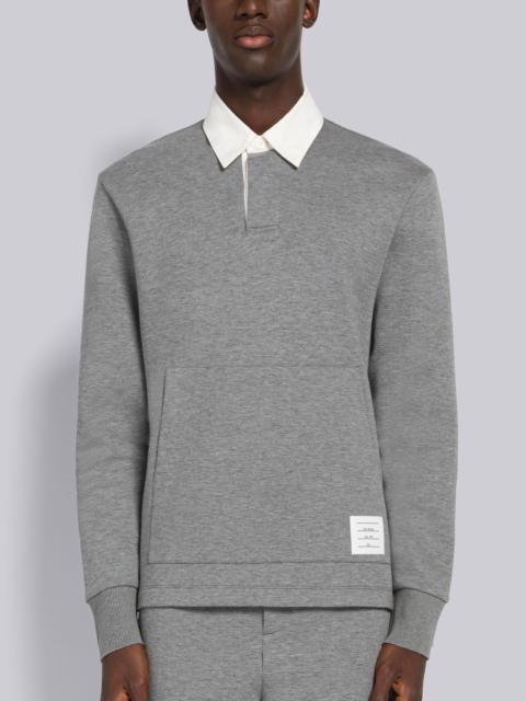Thom Browne Double Face Tech Contrast Collar Rugby Polo
