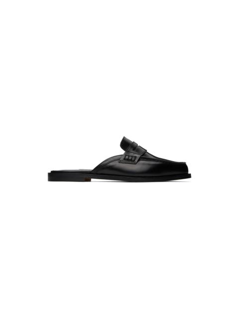 Manolo Blahnik Black Perritamu Mules