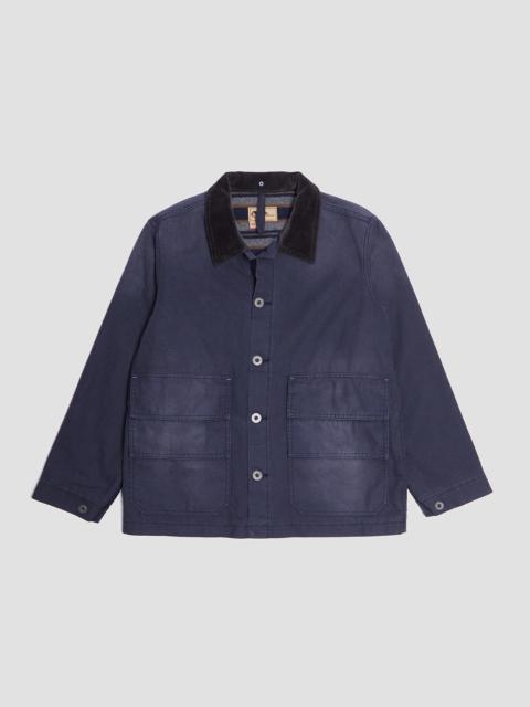 Nigel Cabourn Hunting Chore Jacket Canvas in Black Navy