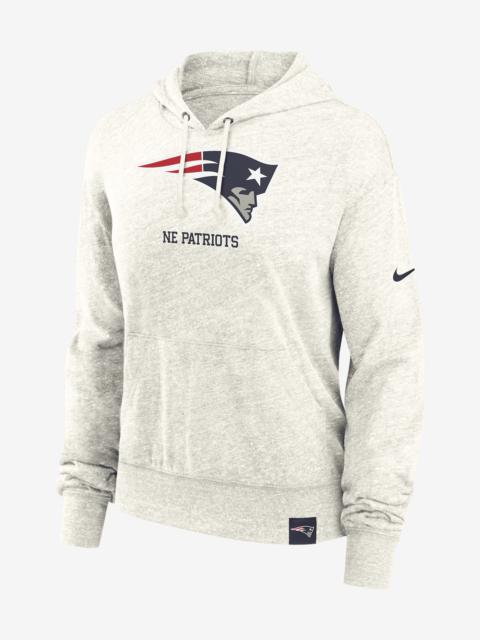 New England Patriots Gym Vintage Nike Women's NFL Pullover Hoodie