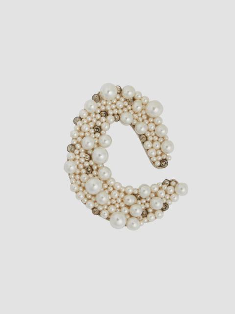Erdem PEARL ALPHABET BROOCH O