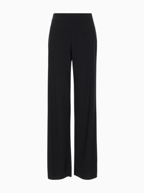 Wool crepe trousers