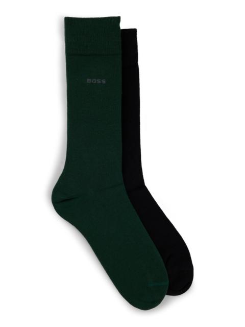 BOSS TWO-PACK OF COTTON-BLEND REGULAR-LENGTH SOCKS
