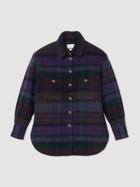 Sandro Checked overshirt-style coat