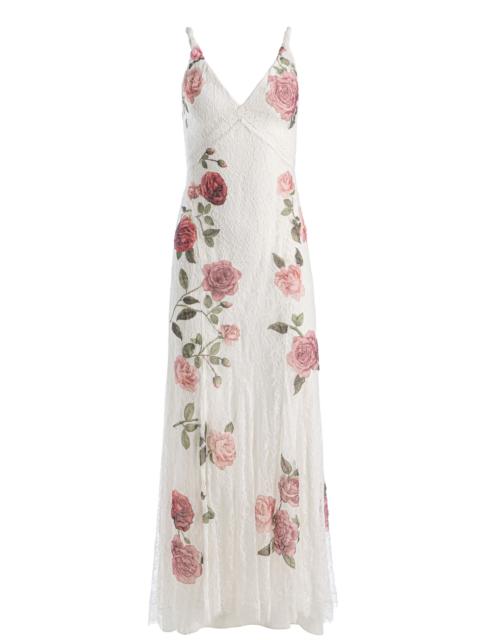Alice + Olivia NISA LACE MAXI GOWN