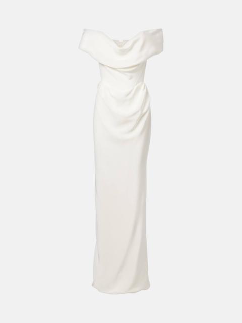 Vivienne Westwood Bridal Nova Cocotte off-shoulder silk cady gown