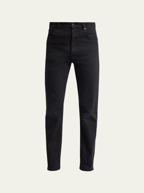 The Row Men's Slim Fit Black Denim Five-Pocket Pants