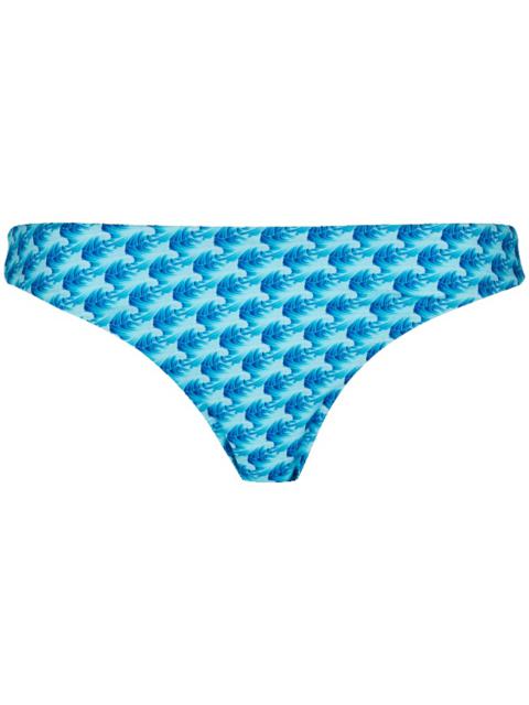 Vilebrequin Women Bikini Bottom Midi Brief Micro Waves
