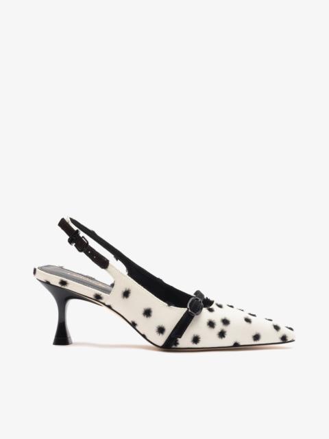 Larroudé Ines Pump Polka Dots Ivory
