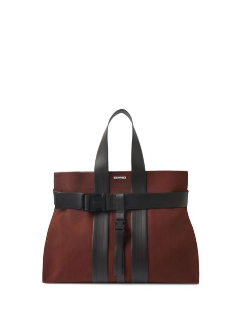 PARALLELEPIPEDO MESSENGER BAG / red wine