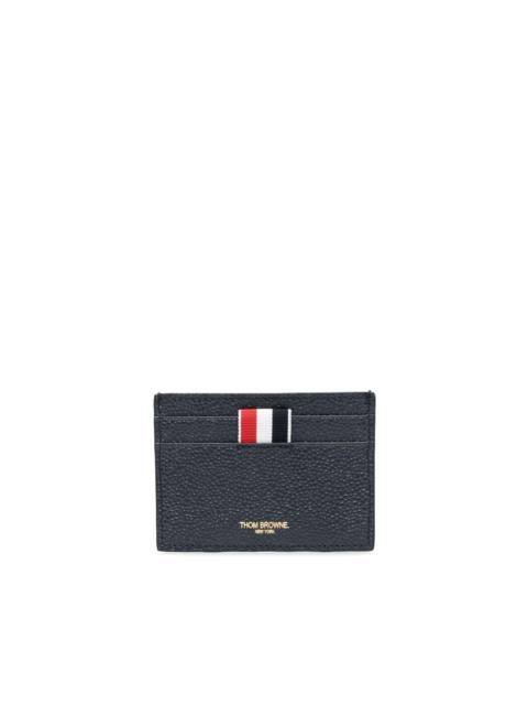 Thom Browne 4-Bar stripe leather cardholder