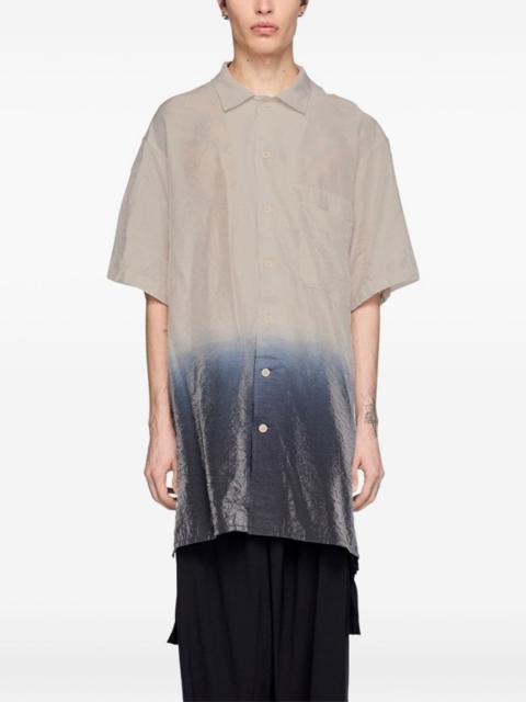 Y-3 dip-dye short-sleeve shirt