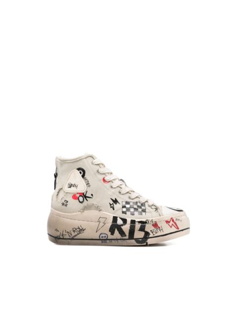 R13 Kurt hi-top sneakers