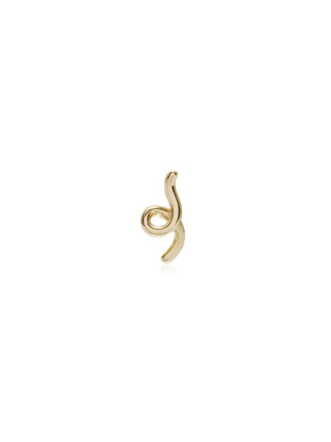 BEA BONGIASCA Mini Loop 9K Yellow Gold Single Earring gold