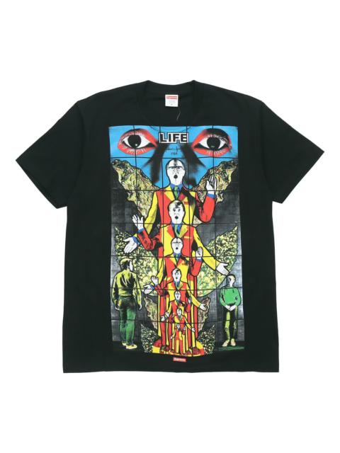 Supreme Supreme SS19 Gilbert George LIFE Black Tee SUP-SS19-533