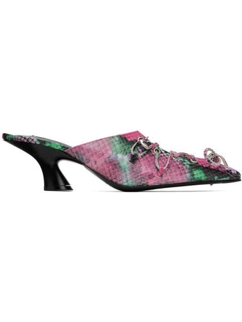 Acne Studios Multicolor Lace-Up Mules