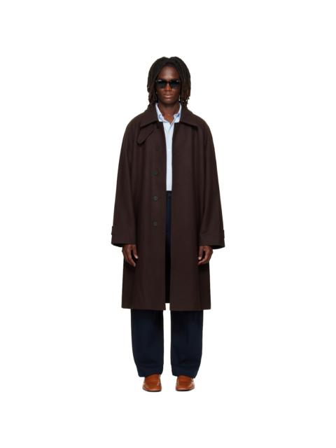Studio Nicholson Brown Cabo Wool Coat