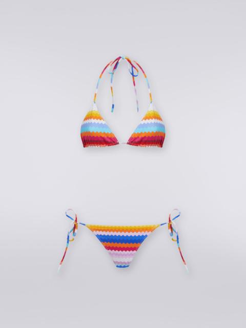Missoni Bikini in zigzag print stretch nylon