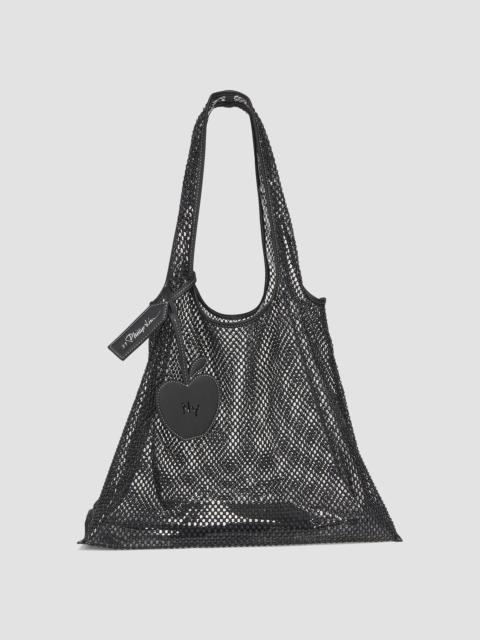 3.1 Phillip Lim Women's Embroidered Mesh Market Tote Bag - Black