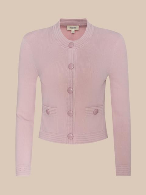 L'AGENCE Patsy Cropped Cardigan