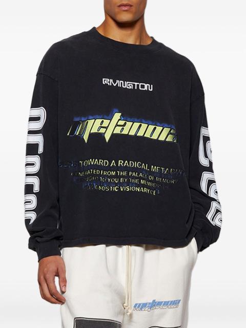 RRR123 radical paper garden long-sleeve T-shirt