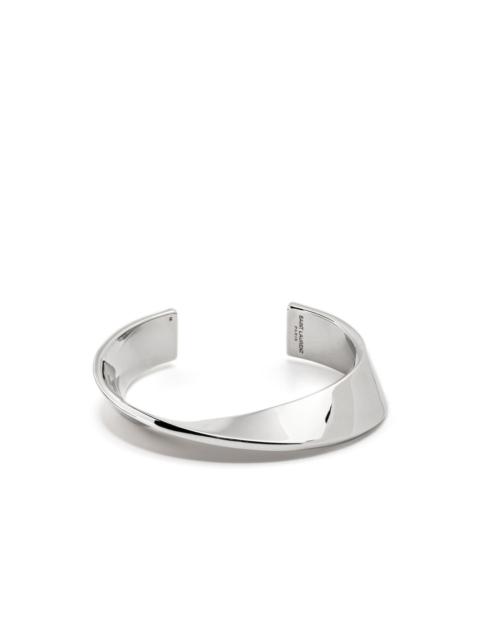 SAINT LAURENT swirl open-cuff bracelet