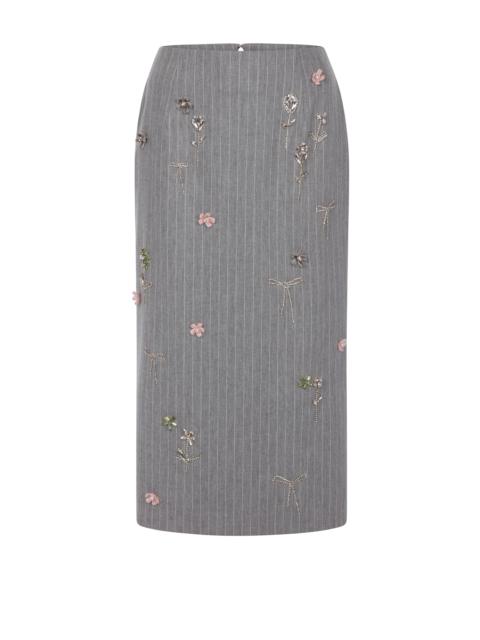 BERNADETTE Skirt Rox Multi-Crystal Embroidery