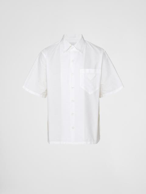 Short-sleeved cotton shirt