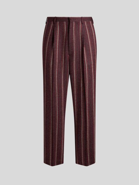 Etro STRIPED TROUSERS WITH BELT