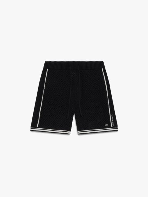 CASABLANCA Black Mesh Shorts | Casablanca Paris