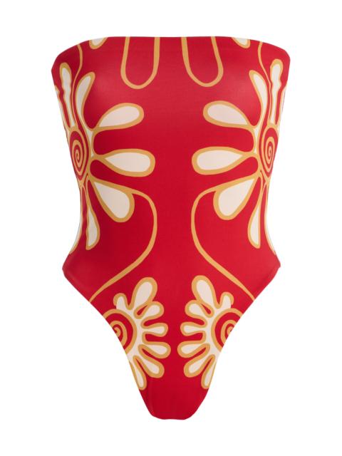 CALA de la CRUZ Exclusive Lore One-Piece Swimsuit red