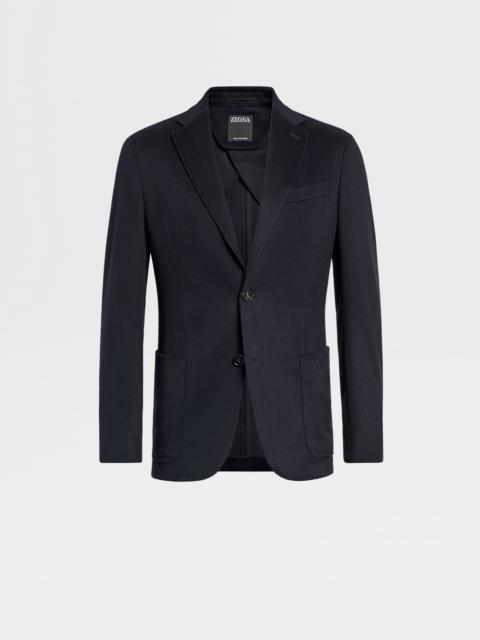 NAVY BLUE OASI CASHMERE SHIRT JACKET