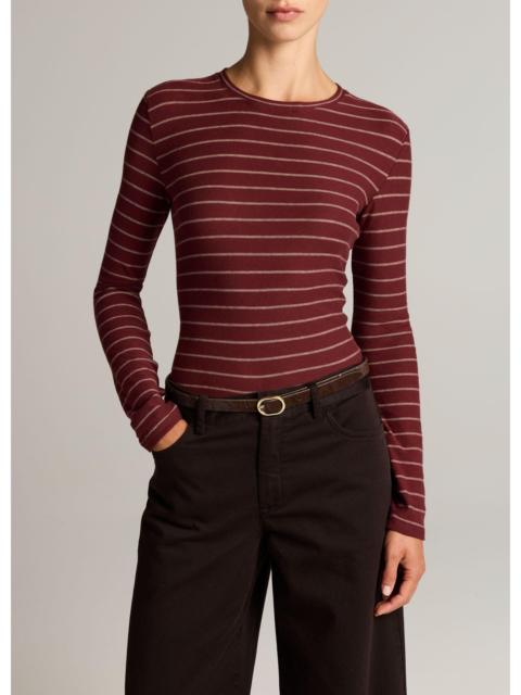 Vince Striped Cotton Long-Sleeve T-Shirt
