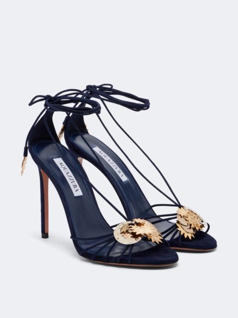 AQUAZZURA Night Stars embellished suede sandals
