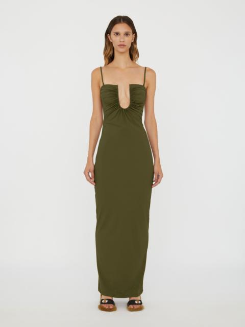 CHRISTOPHER ESBER Arced Ruched Lycra Dress