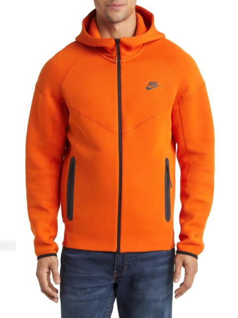 Tech Fleece Windrunner Zip Hoodie in Campfire Orange/Black