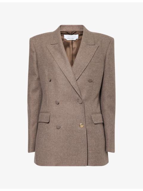 GABRIELA HEARST Gavin Double-Breasted Wool-Blend Blazer